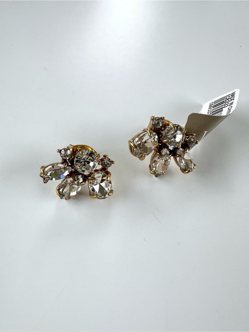 J.Crew Crystal Fan Earrings - NWT